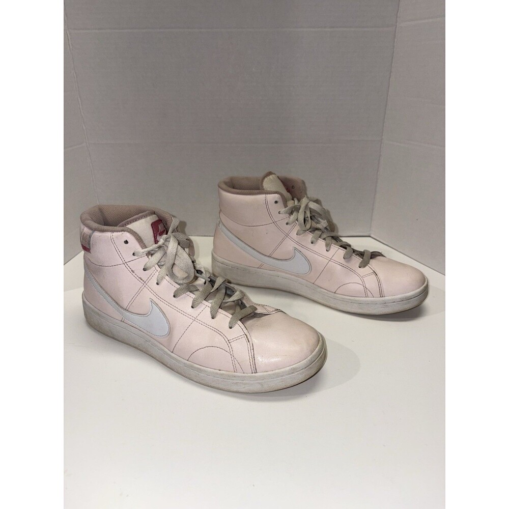 Nike Court Royale 2 Women's Size 11 Shoes Pink White Athletic Mid Top Sneakers